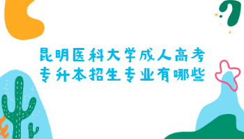 昆明醫(yī)科大學成人高考專升本