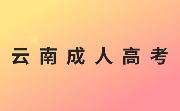 2024年云南成人高考熱門專業推薦！